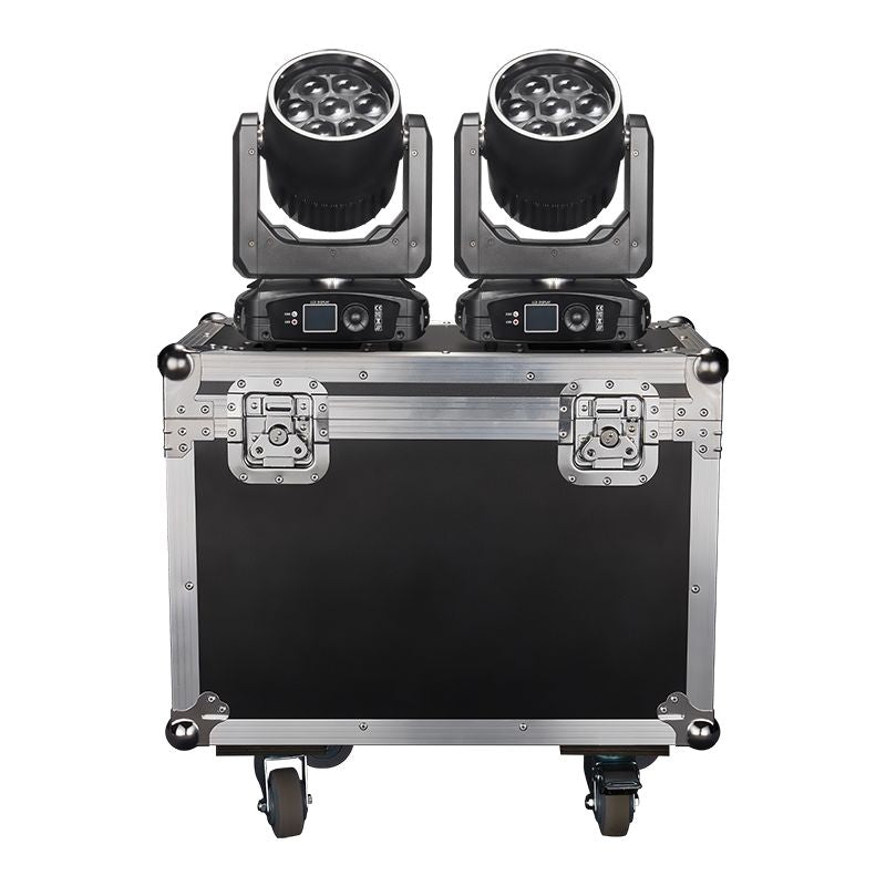 SPLASH X - 7x40w Bee Eyes LED Moving Head Light Wash & Zoom RGBW with Halo Ring - Image 7