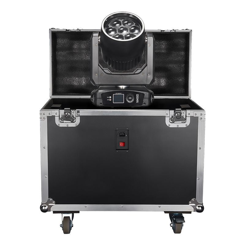SPLASH X - 7x40w Bee Eyes LED Moving Head Light Wash & Zoom RGBW with Halo Ring - Image 8