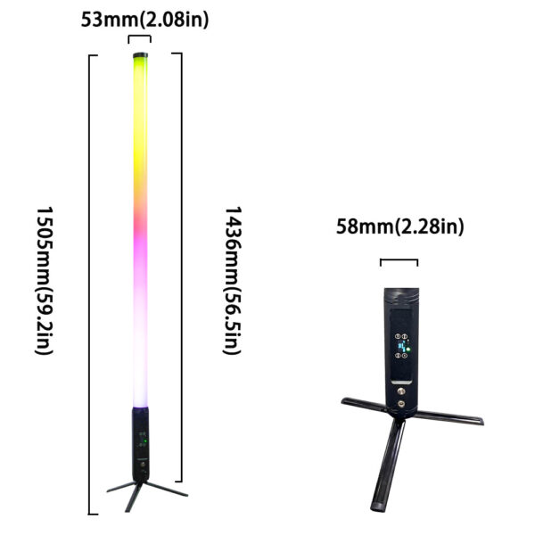 Wireless Battery 360 Pixel Tube