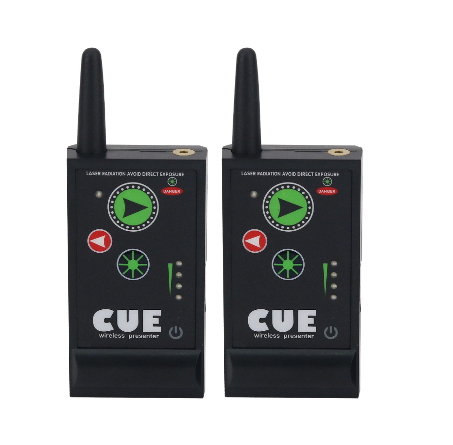 Cuelight ProfessionalPresenter Clicker Pack | 1 Receiver + 2 Transmitters for PowerPoint Presentation - Image 2