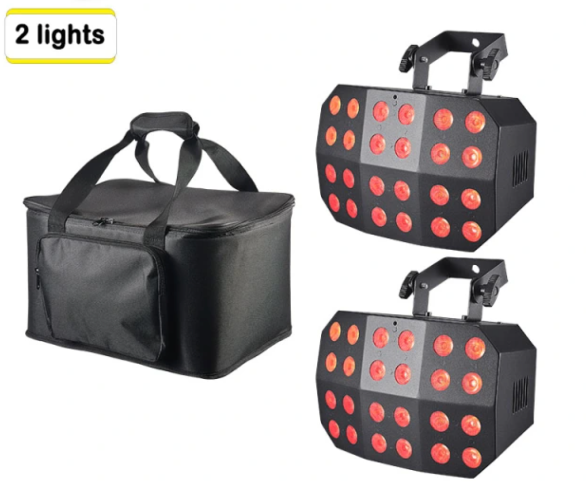 Spider Wash Light - RGBWA UV - Battery Powered -Wireless DMX - Image 3